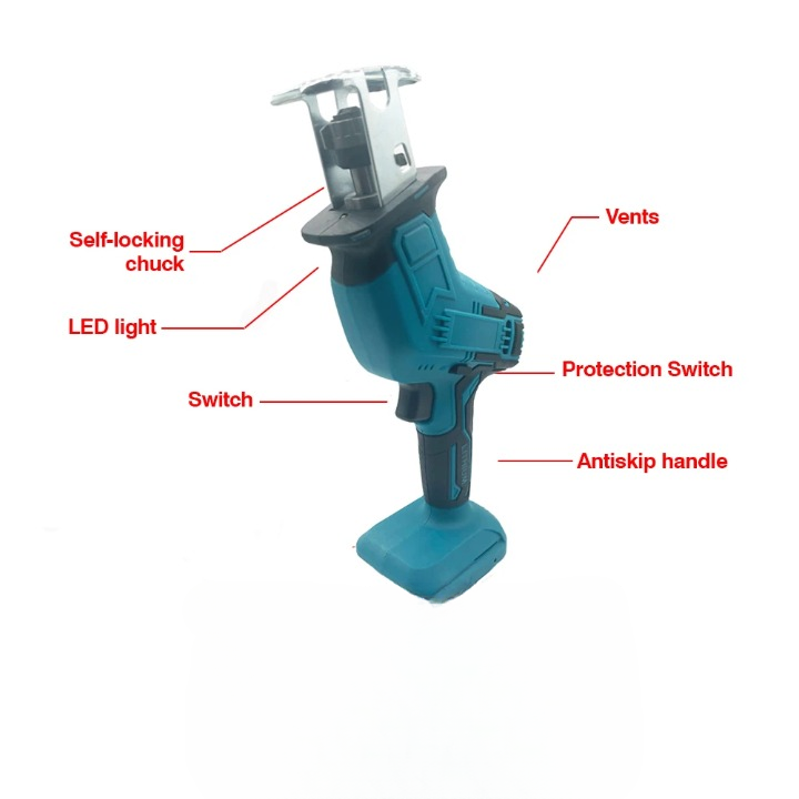 Unisex Cordless Electric Reciprocating Saw for Wood & Metal