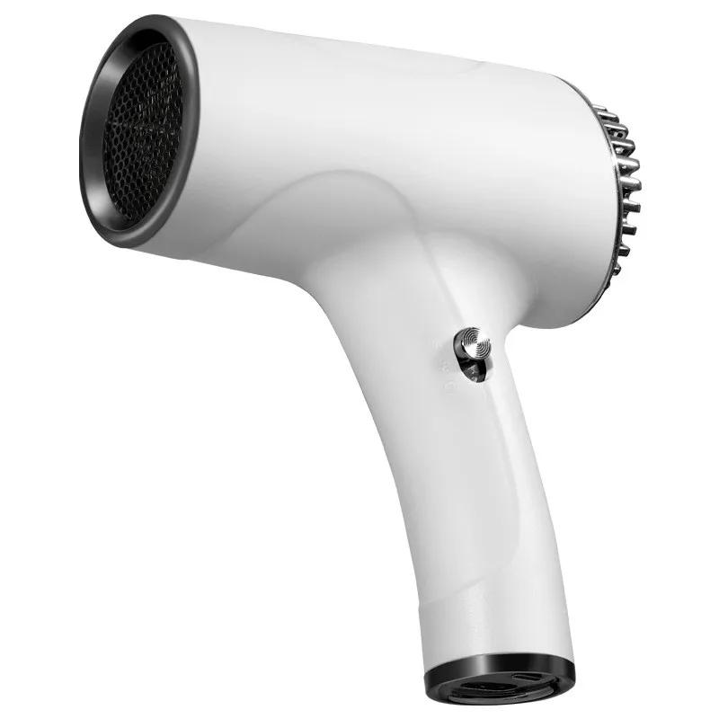 Unisex cordless hair dryer, 30,000 RPM for fast drying & quick styling. Portable hair care tool.