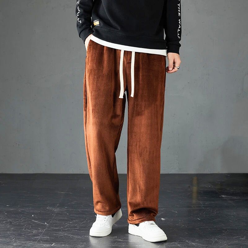 Soft corduroy joggers for men & women. Comfortable casual wear, perfect everyday style loungepants.
