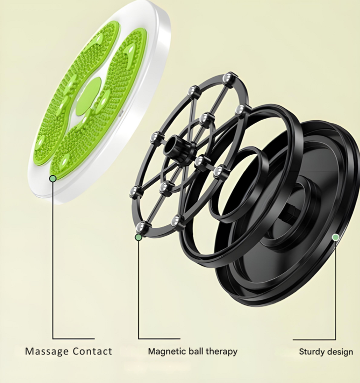 Magnetic therapy core trainer for unisex abdominal workouts, promoting back strength, waist slimming & stability.