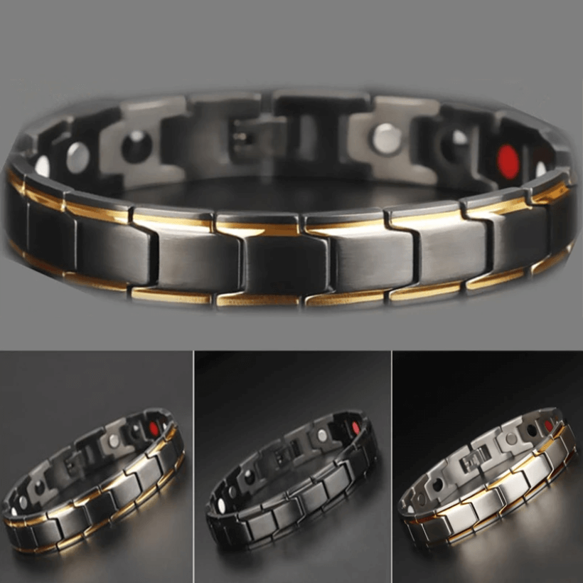 Elegant stainless steel magnetic bracelet, a versatile wellness accessory