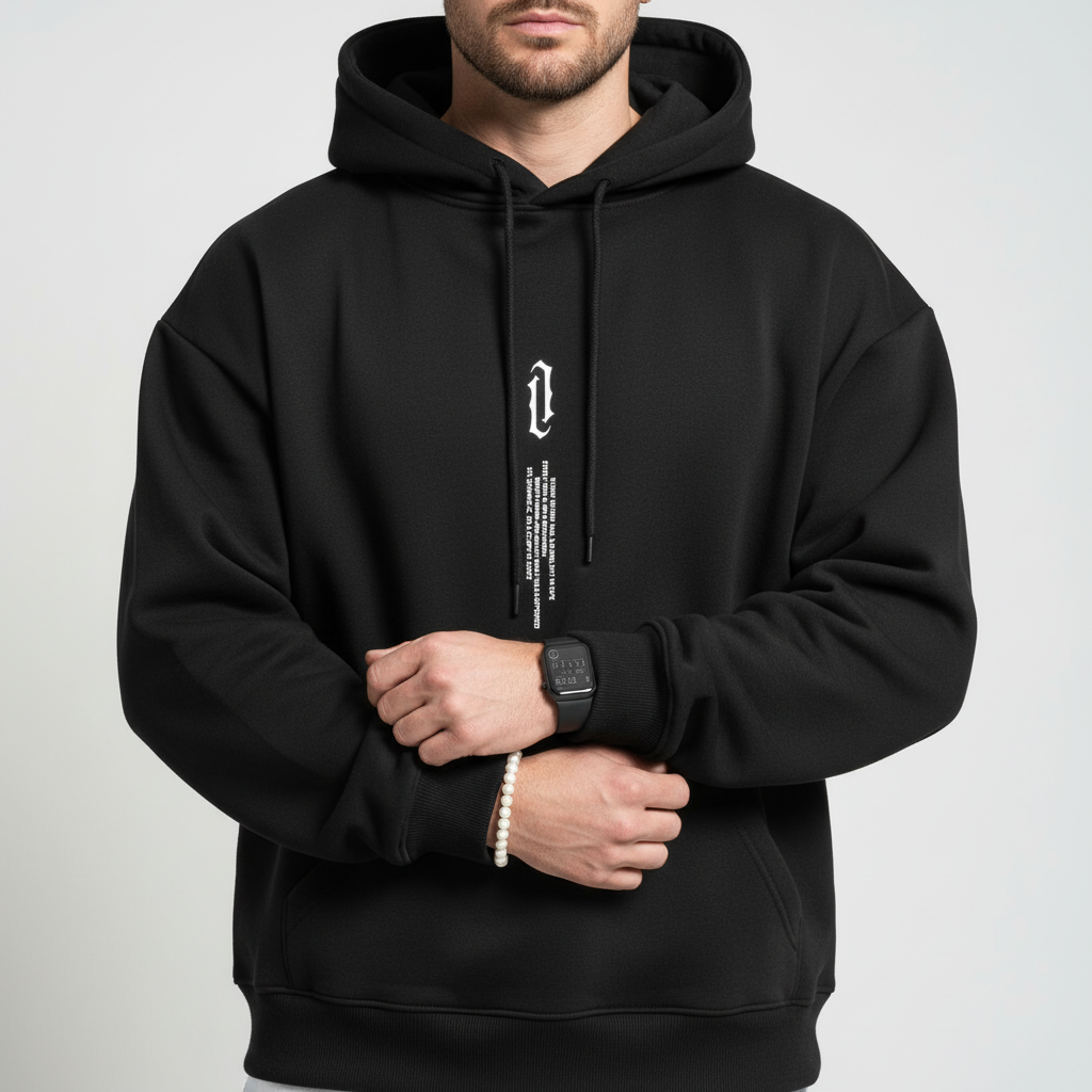 Streetwear style unisex hoodie, Felix, cozy cotton blend, ideal for layering