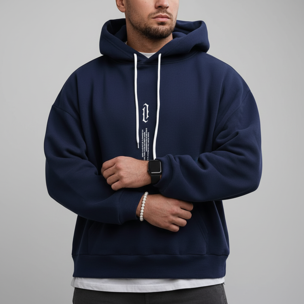 Unisex Felix hoodie in cotton blend, relaxed fit, perfect casual wear