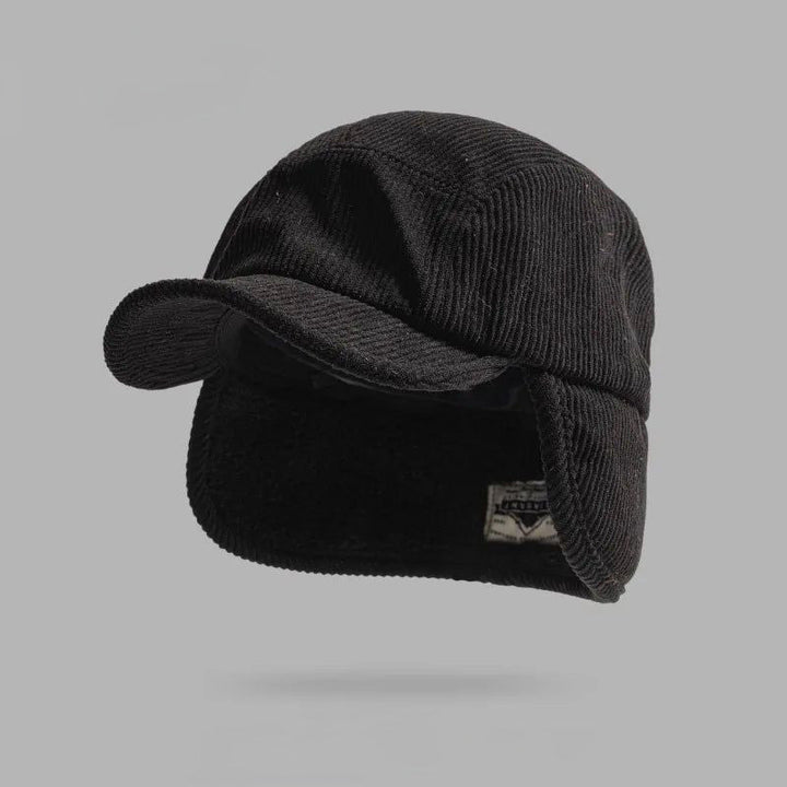 Plush unisex winter earflap hat, provides superior warmth & comfort for chilly days.
