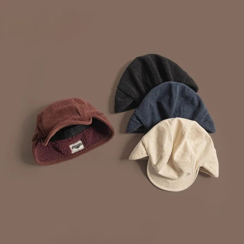 Ultimate warmth & style: unisex earflap winter cap, perfect for cold weather outdoor activities.