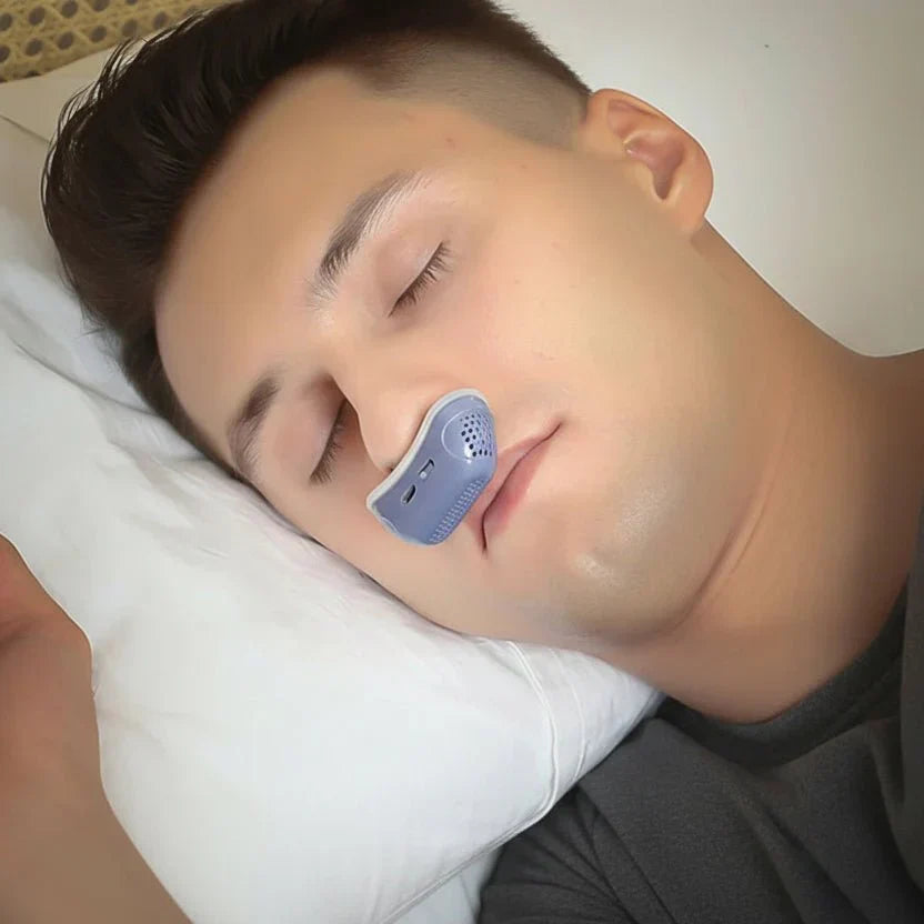 Unisex CPAP device for quiet sleep apnea & snoring relief. Portable breath support for comfortable rest.