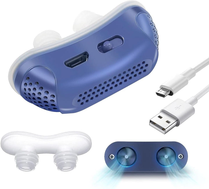 Unisex quiet CPAP device ensures comfortable sleep, effective snoring solution & sleep apnea relief.