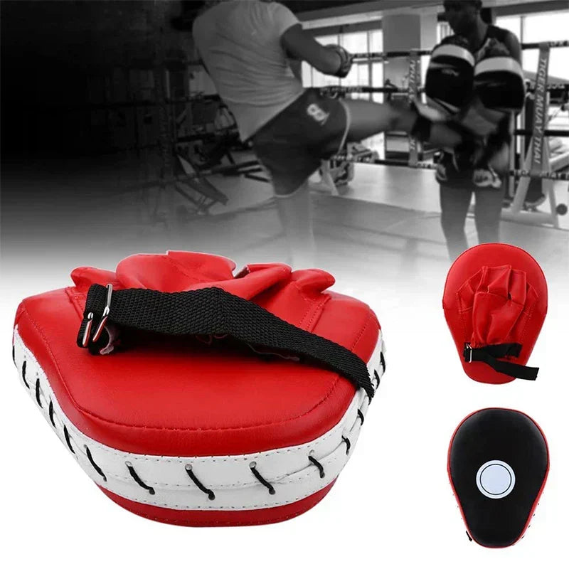 Durable curved strike pad for boxing & combat sports training; essential MMA & fitness gear.