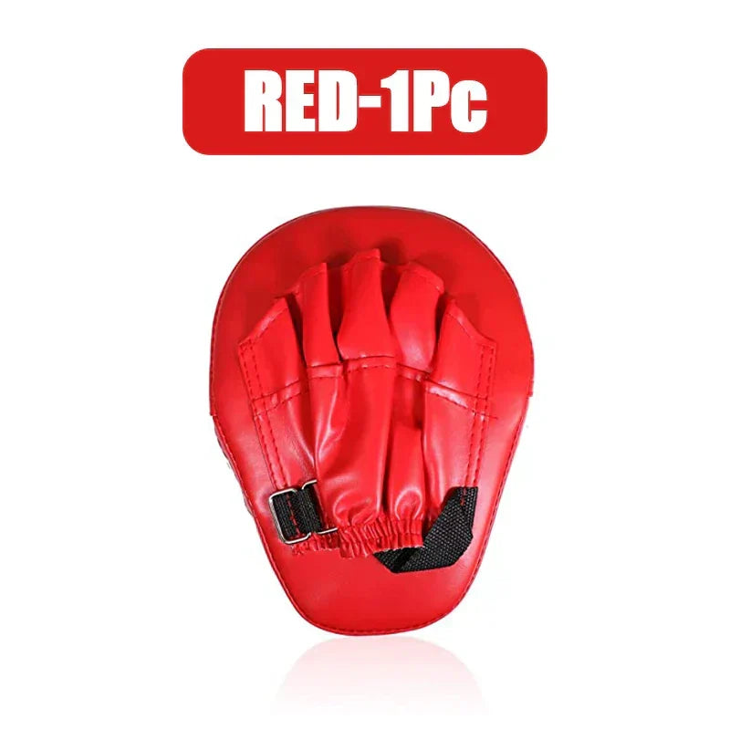 Unisex curved strike shield for boxing, martial arts, combat sports & fitness training.