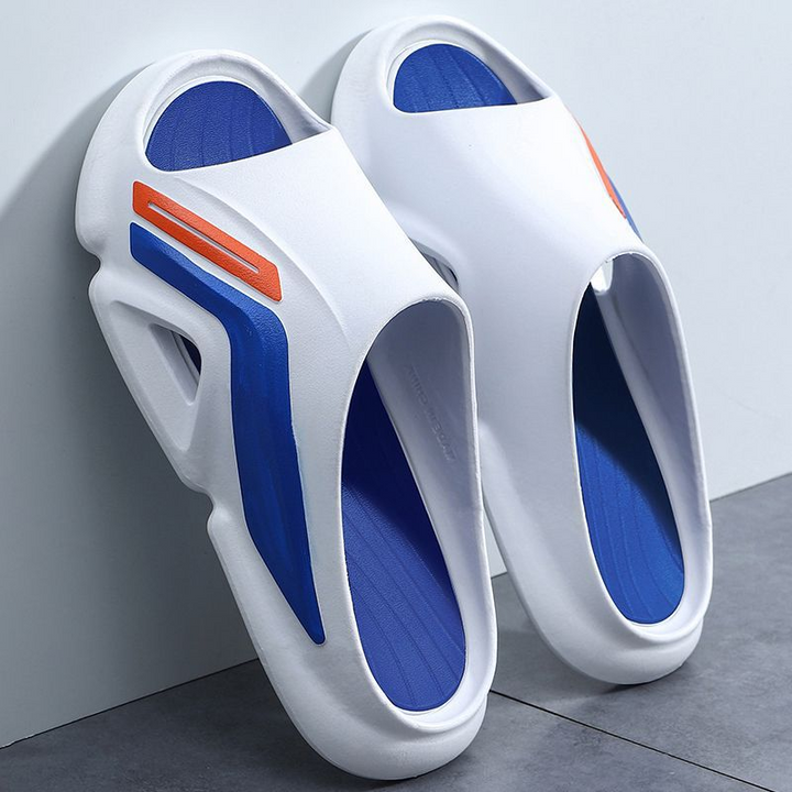 Unisex Cushioned Comfort Slides, soft EVA foam sandals for lightweight summer footwear.