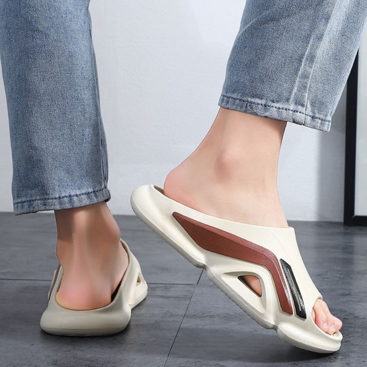 Summer footwear: Unisex cushioned slides, soft EVA foam sandals for ultimate comfort.