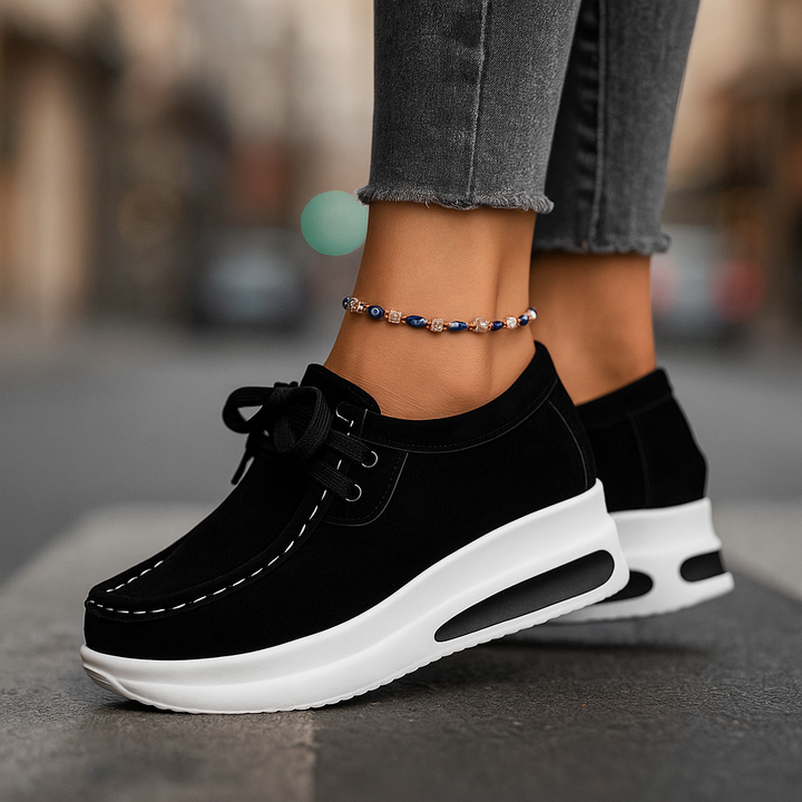 Casual orthopedic walking shoes, cushioned for superior comfort and foot support.