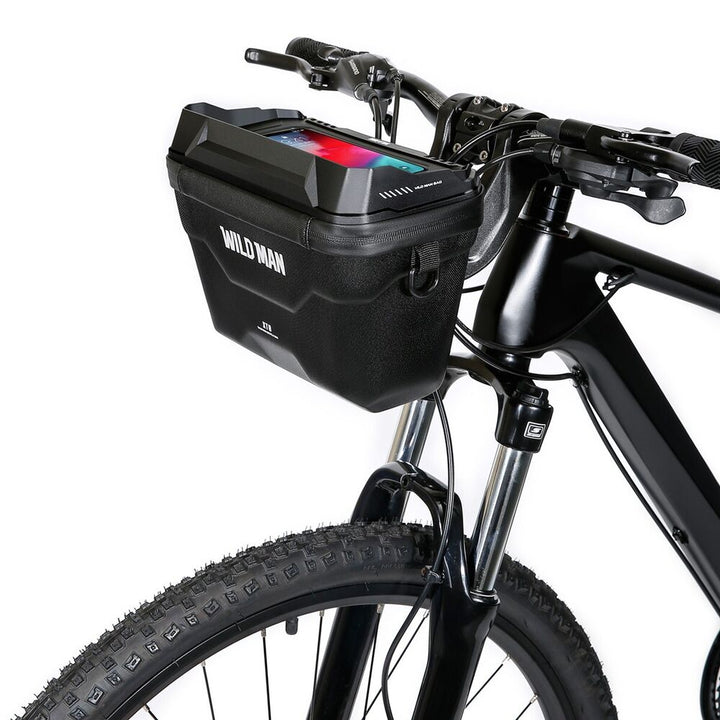 Compact unisex bike handlebar bag for keys, wallet & phone. Ideal for daily cycling & commuting.