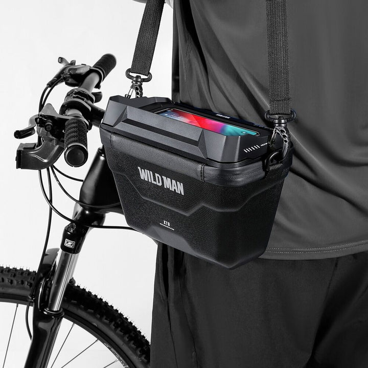 Lightweight cycling handlebar bag for your smartphone & small essentials. Durable & waterproof bike gear.