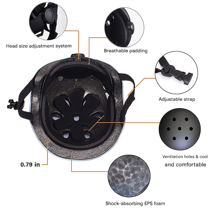 Ventilated unisex cycling helmet, providing optimal comfort & safety for all biking adventures.