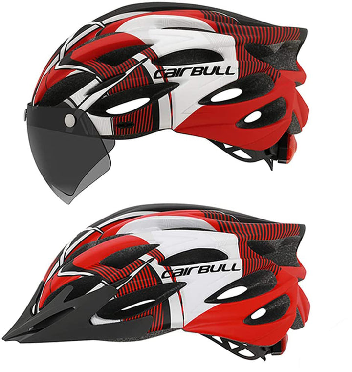Stay safe with this unisex bike helmet, featuring a bright rear light, ventilation, and adjustable fit.