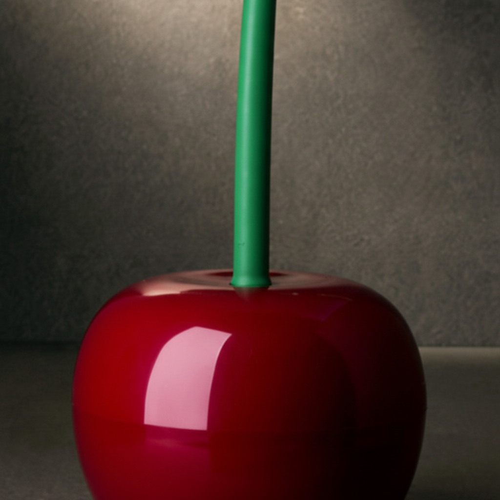 Unisex Decorative Cherry Toilet Brush Set