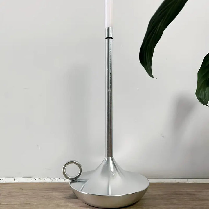 Modern luxury wireless LED lamp, unique candle holder for home decor & ambient light.