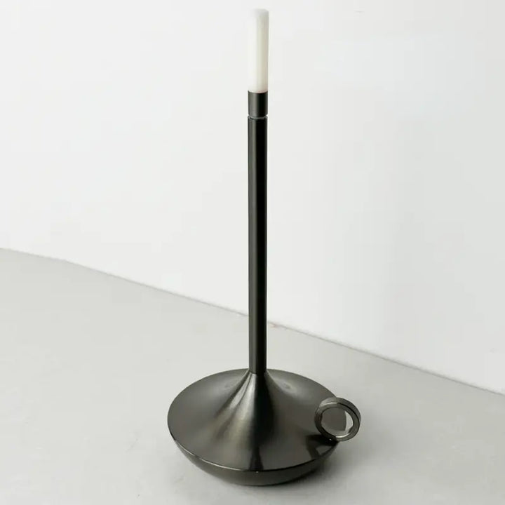 Luxury LED candle holder lamp, wireless and decorative, with touch control for ambient light.