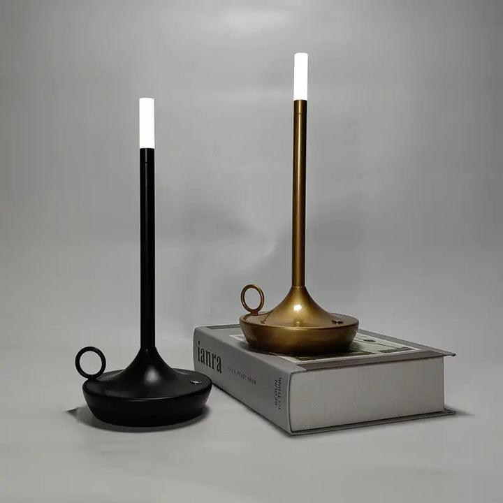 Decorative wireless LED candle holder lamp, unique and unisex for elegant ambient light.