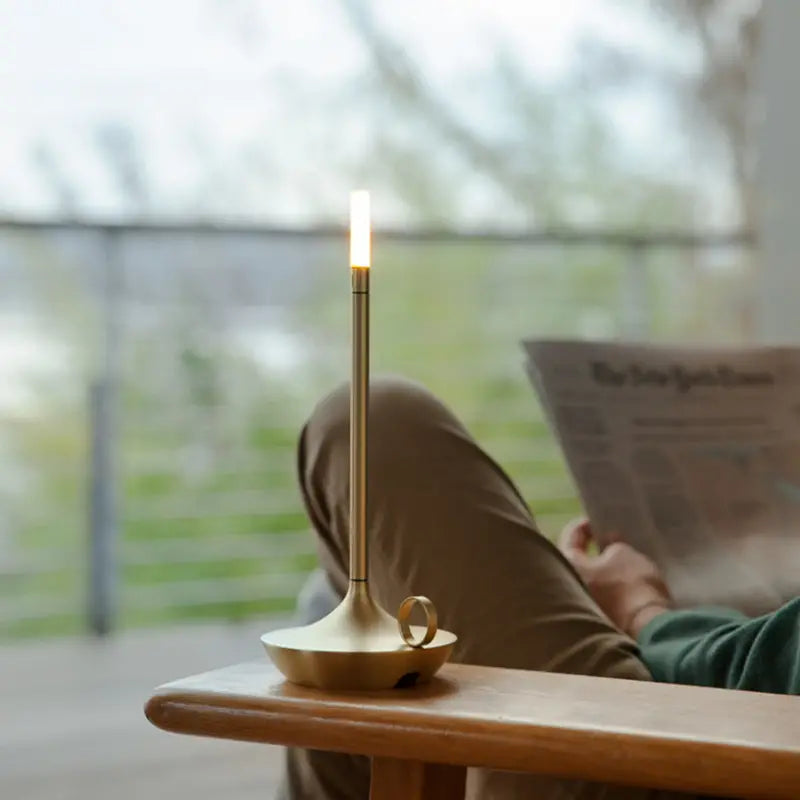 Unique decorative LED candle holder, a wireless accent lamp perfect for elegant home decor.