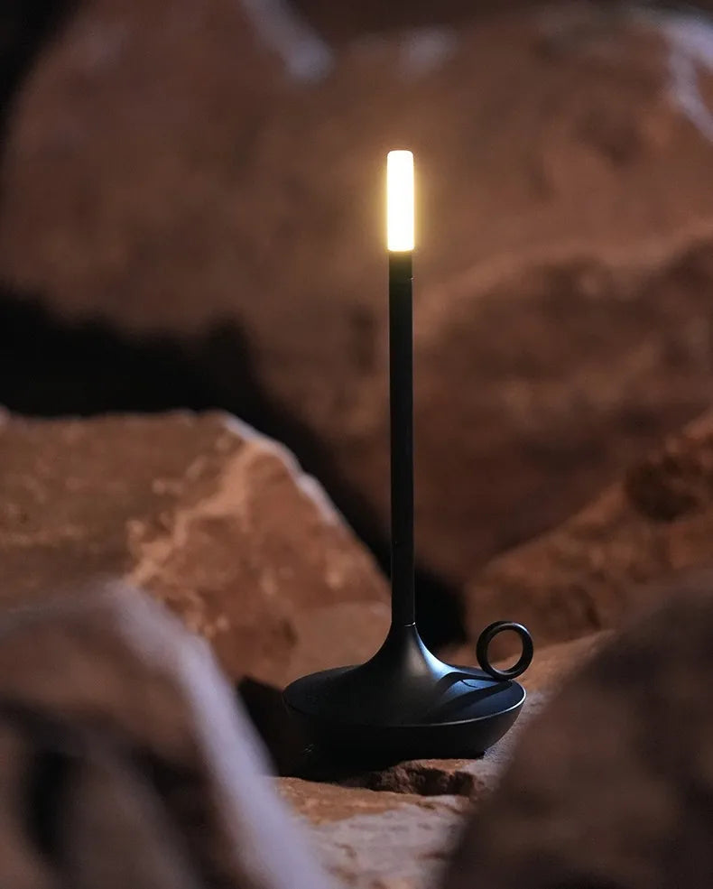 Decorative wireless LED lamp, a unique candle holder design for warm ambient home lighting.
