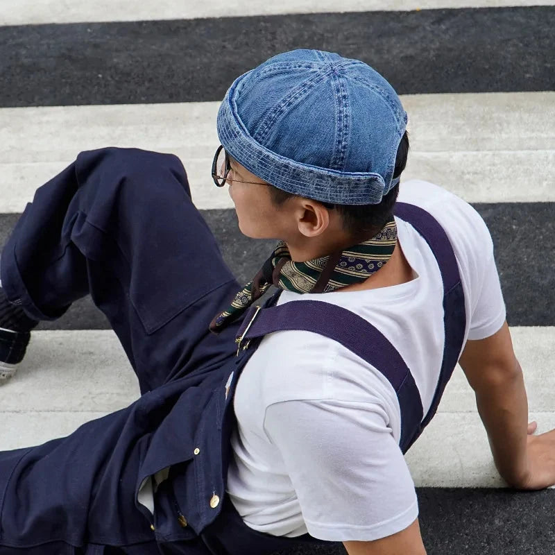 Adjustable unisex denim baseball cap for a comfortable fit. Perfect casual accessory for any outfit.