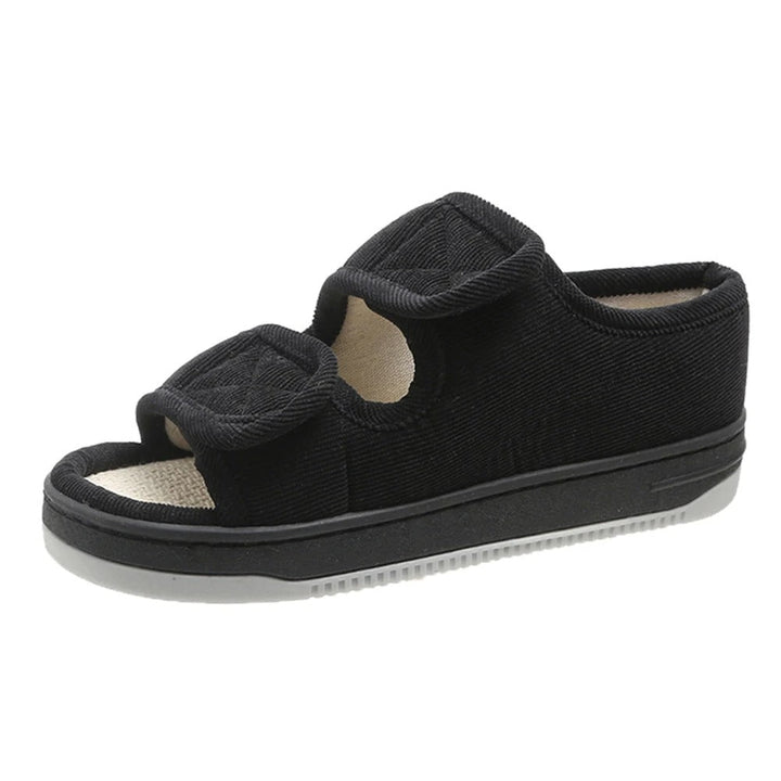 Therapeutic unisex sandals for swollen & sensitive feet. Adjustable wide fit comfort footwear for edema.