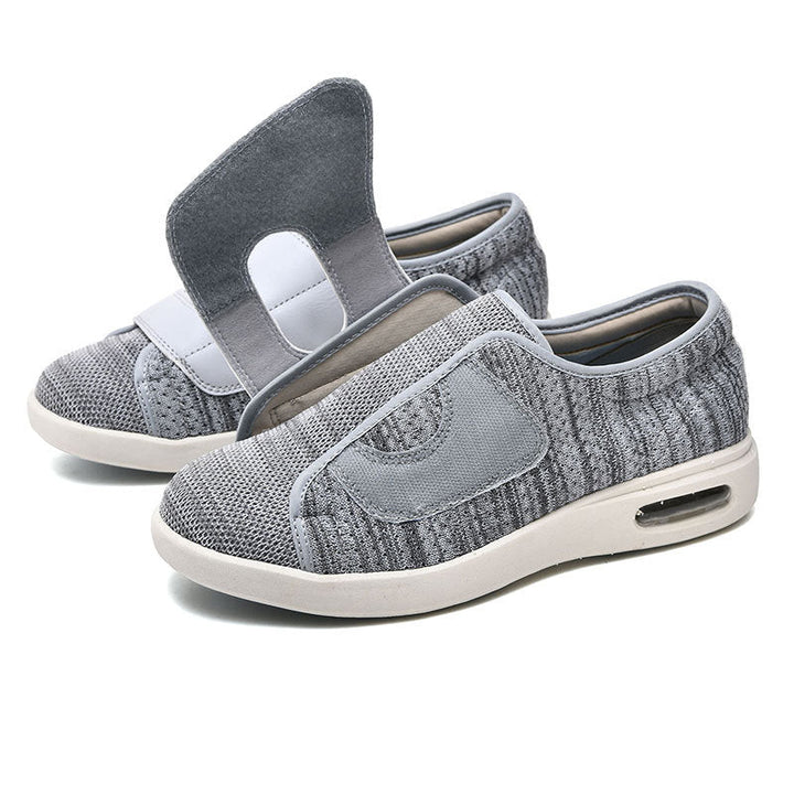 Unisex diabetic walking shoes for wide, swollen feet. Comfortable, adjustable, and offers foot pain relief.