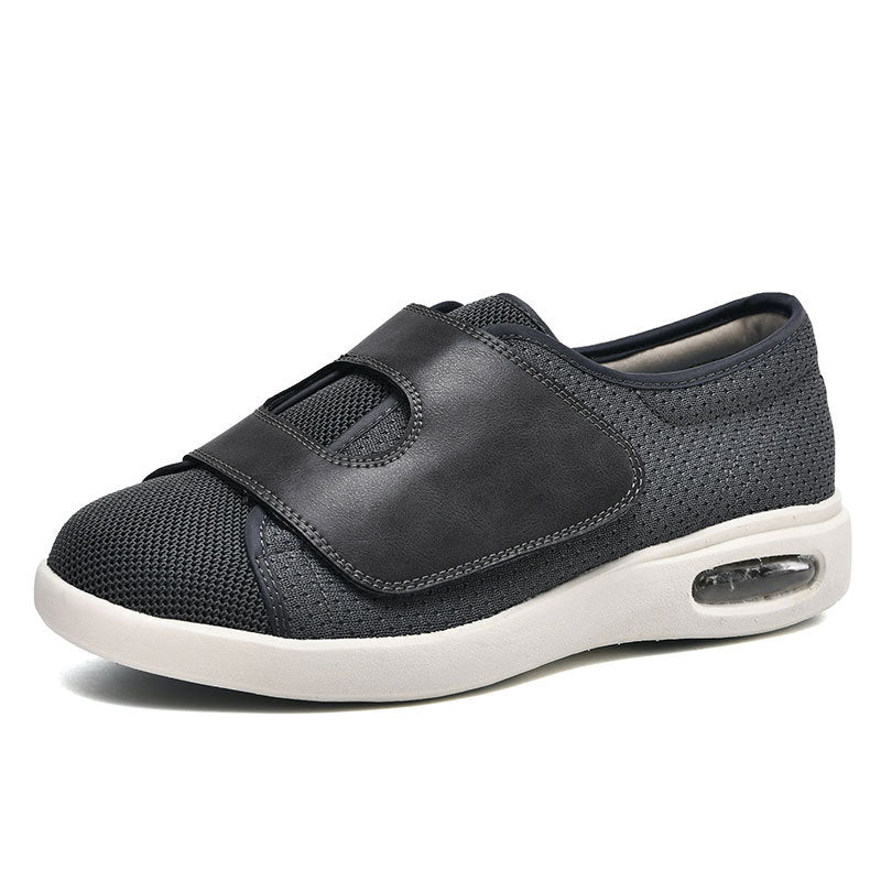 Easy-on unisex diabetic walking shoes for wide, swollen feet. Adjustable, comfortable, ideal for foot pain relief.