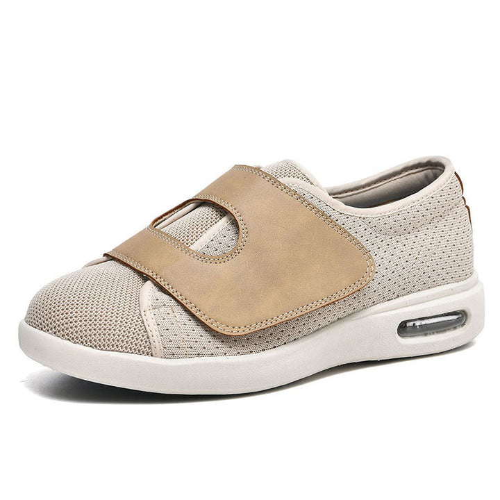 Comfortable unisex therapeutic diabetic walking shoes for wide, swollen feet. Adjustable support, pain relief.