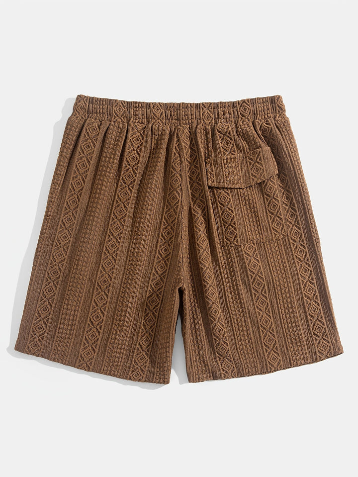 Soft cotton blend unisex knit shorts, perfect for lounging with a relaxed fit.