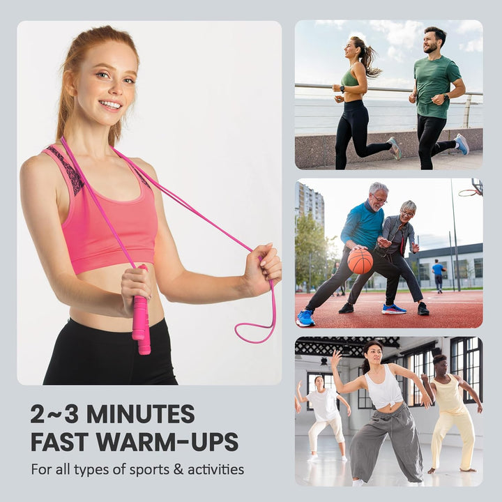 Unisex digital jump rope: adjustable, speed-focused, with accurate calorie counter for fitness.