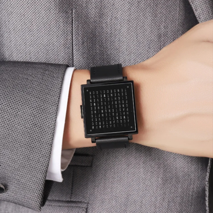 Unisex digital LED watch on a wrist, showcasing its modern design and ease of wear.