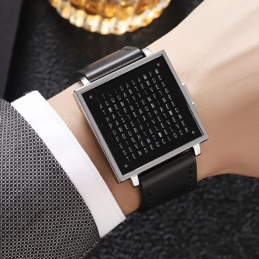 Sophisticated silver unisex digital LED watch, minimalist design, and water-resistant.