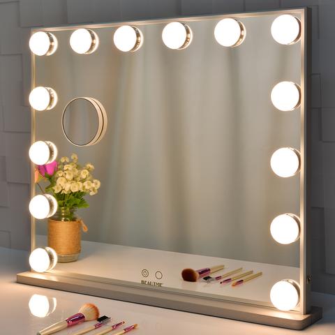 GlowLuxe dimmable LED mirror lights for precise makeup application, a must-have beauty accessory.