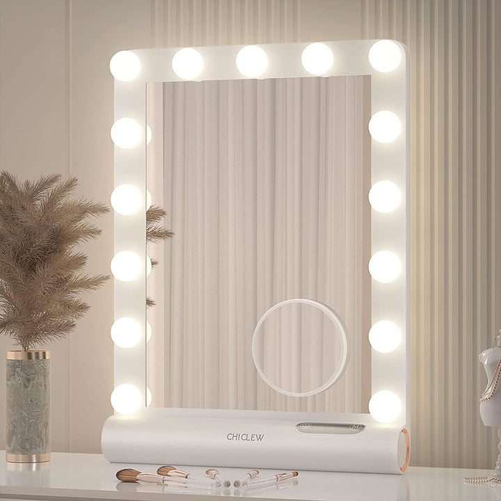 Compact LED makeup lighting kit with adjustable brightness, perfect for any vanity mirror setup.