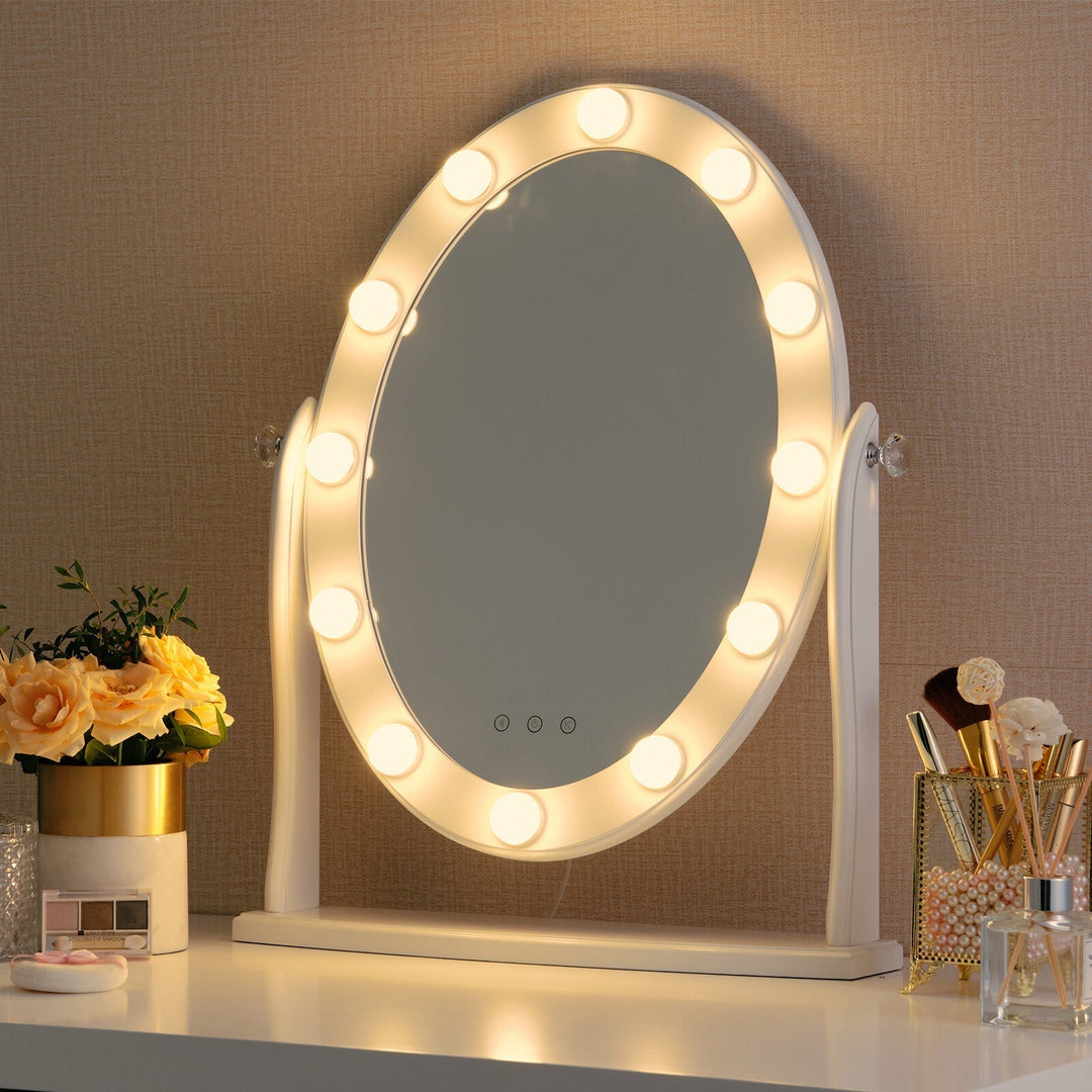 USB powered LED vanity lights in a modern style, enhancing any makeup station with soft, glow.