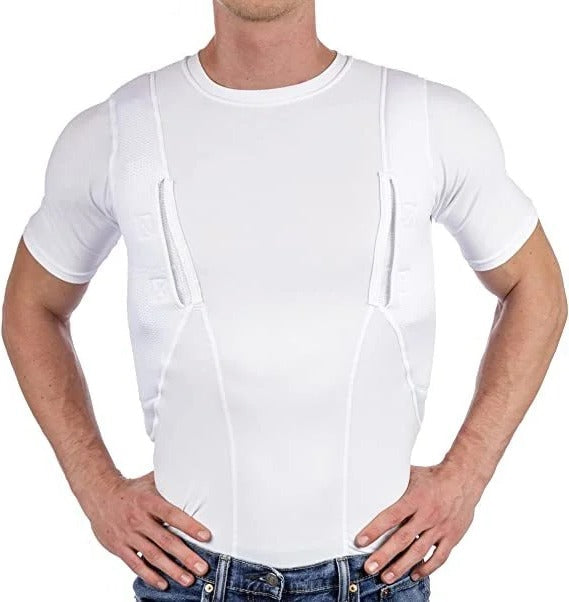 Unisex Discreet Concealed Carry Holster T-Shirt. Tactical gear for everyday protection & self-defense.
