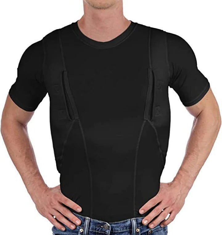 Men's & women's concealed carry holster shirt. Discreet design for secure firearm everyday carry.