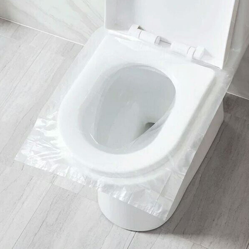 Portable disposable toilet seat covers for hygienic travel. Essential protection in public restrooms.