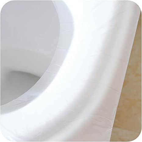 Sanitary disposable toilet seat covers, bulk 100-pack for hygienic restroom use. Value & protection.