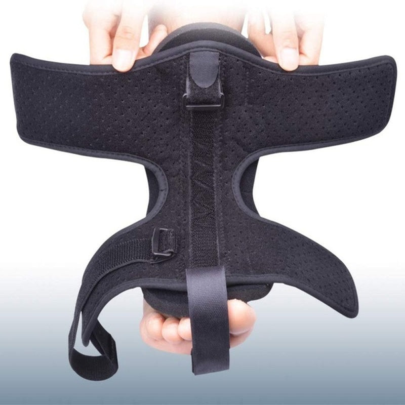 Orthopedic dorsal night splint designed for effective plantar fasciitis & heel spur pain relief during sleep.
