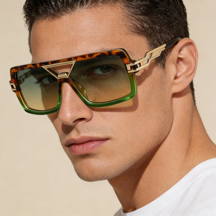 Designer-inspired double bridge fashion eyewear, ideal for a modern and stylish summer look.