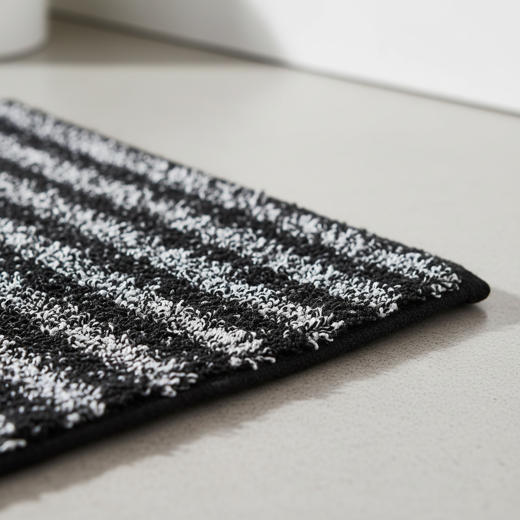 Double-sided exfoliating back scrubber, deep cleansing shower accessory for smooth skin.