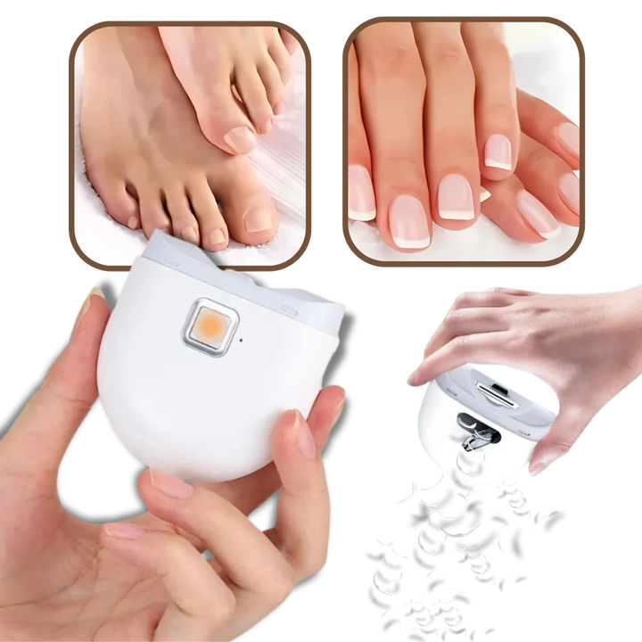 Easy-use unisex electric nail trimmer. Cordless, portable, and dual speed for quick personal grooming.