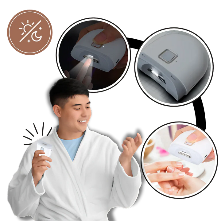 Sleek cordless electric nail trimmer. Dual speed for gentle or fast, effortless unisex nail care and grooming.
