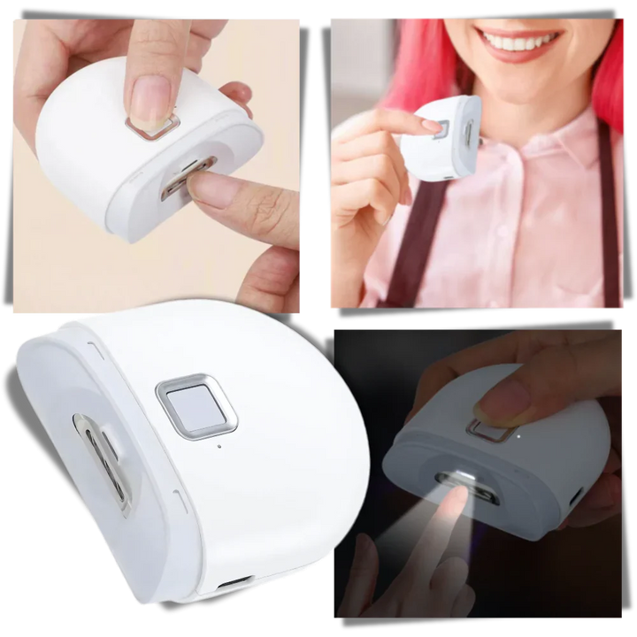 Portable electric nail clipper for unisex personal grooming. Rechargeable, dual speed, and cordless nail care solution.