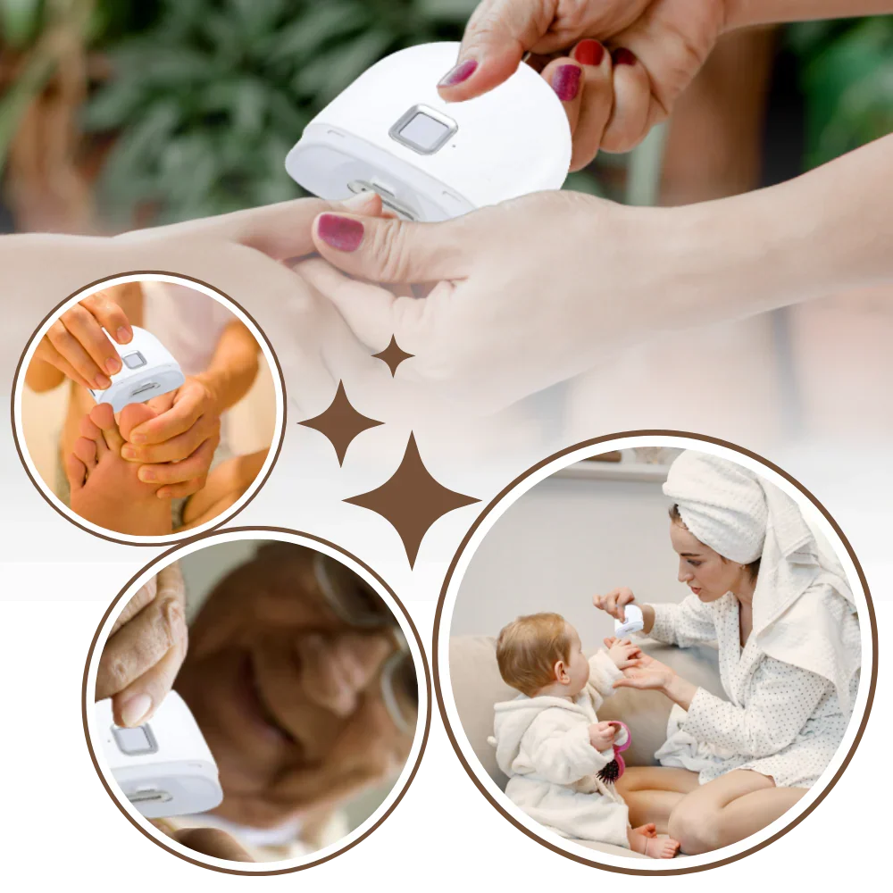 Effortless nail trimming with this unisex electric nail clipper. Dual speed, rechargeable, and portable for optimal nail care.