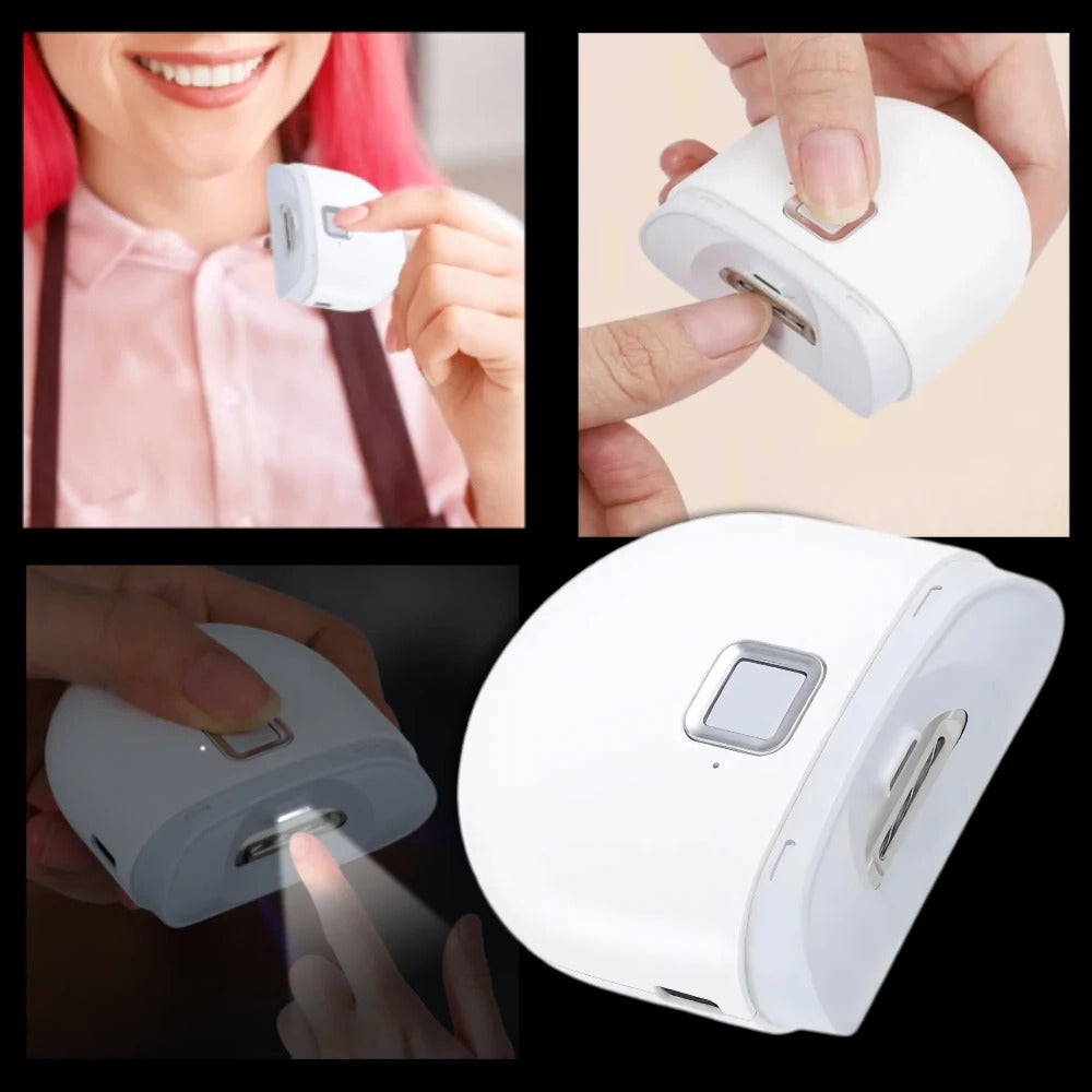 Safe dual-speed electric nail clipper & trimmer, rechargeable, provides effortless automatic nail grinding.
